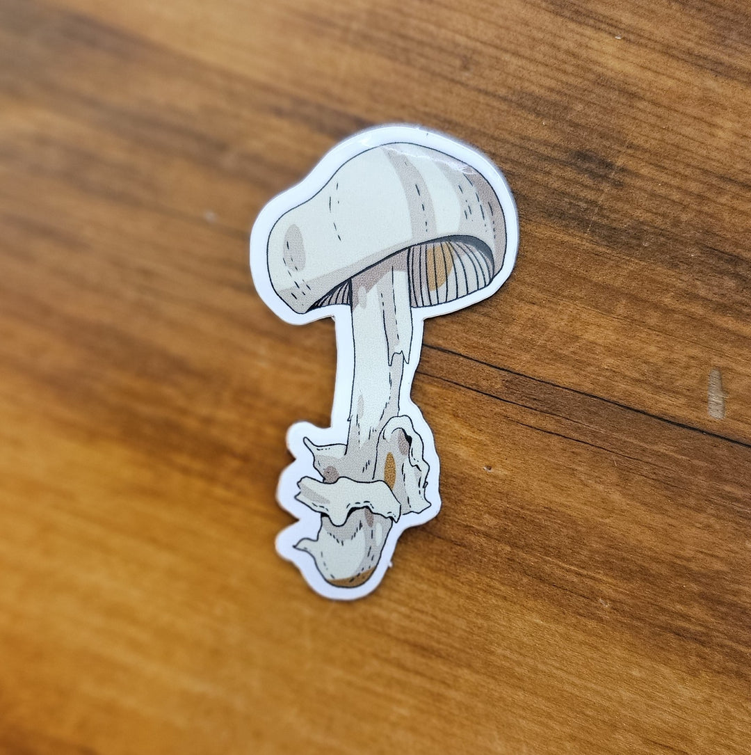 White Mushroom Sticker