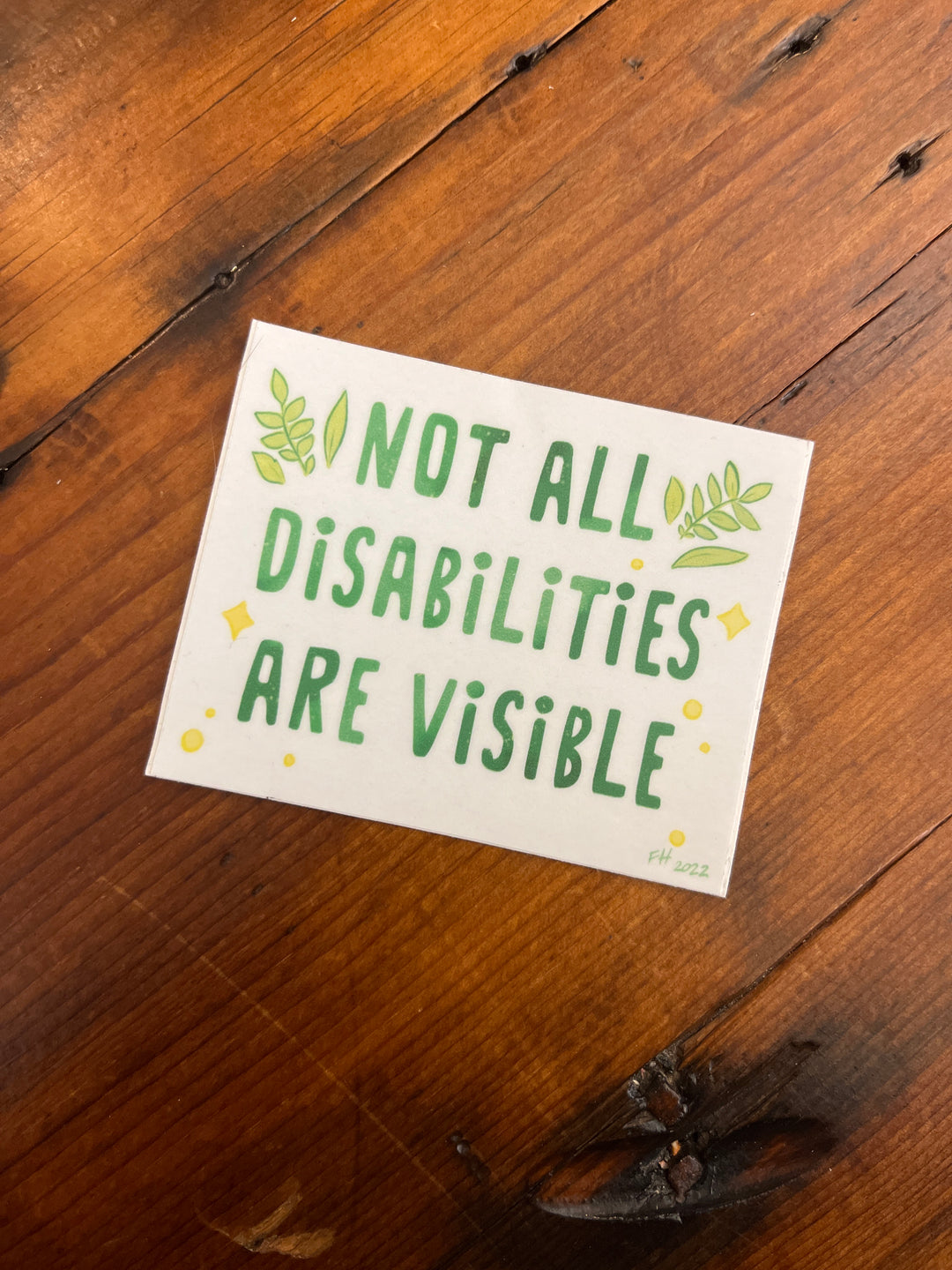 Disability sticker