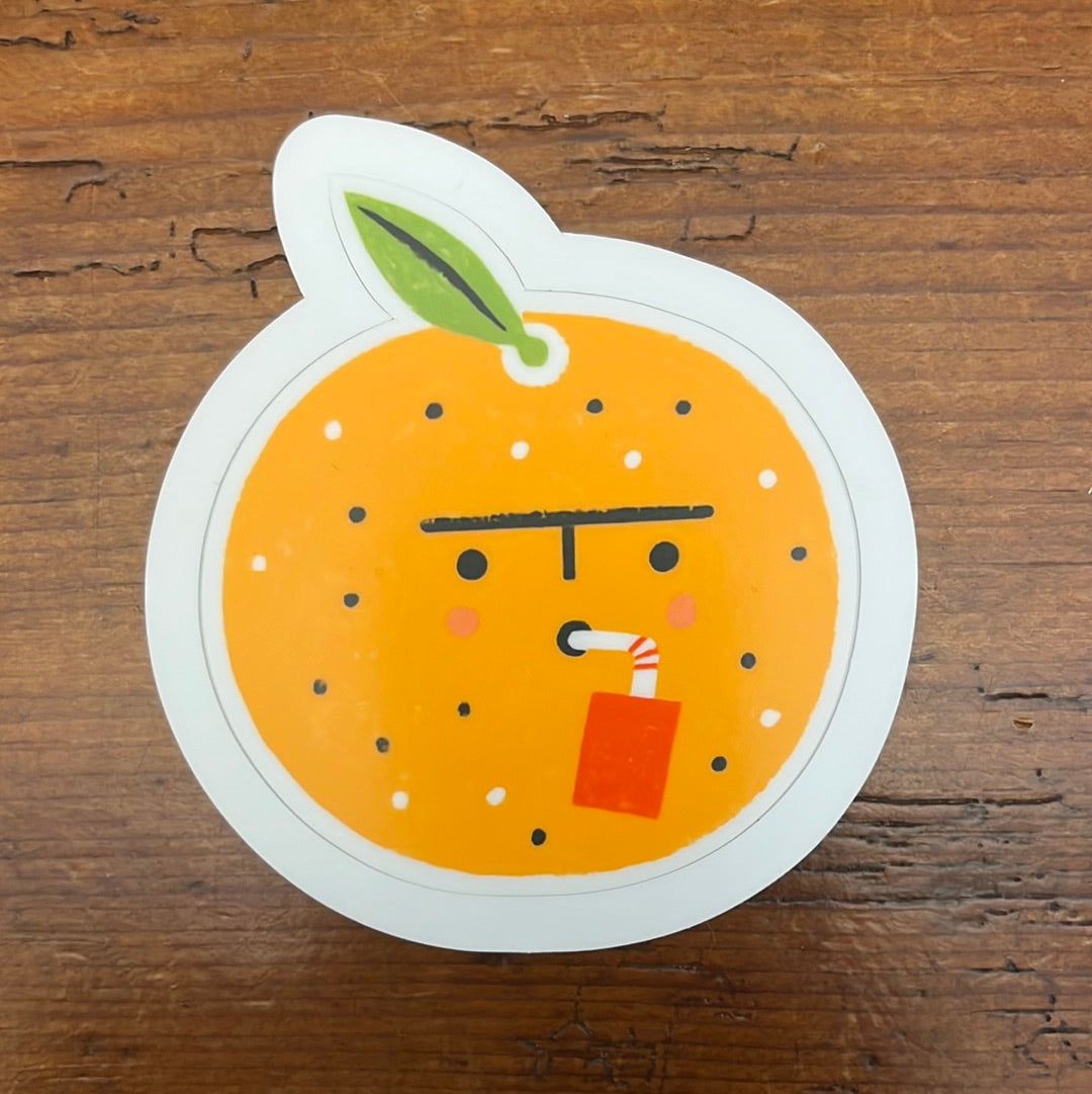 Orange Juice Sticker