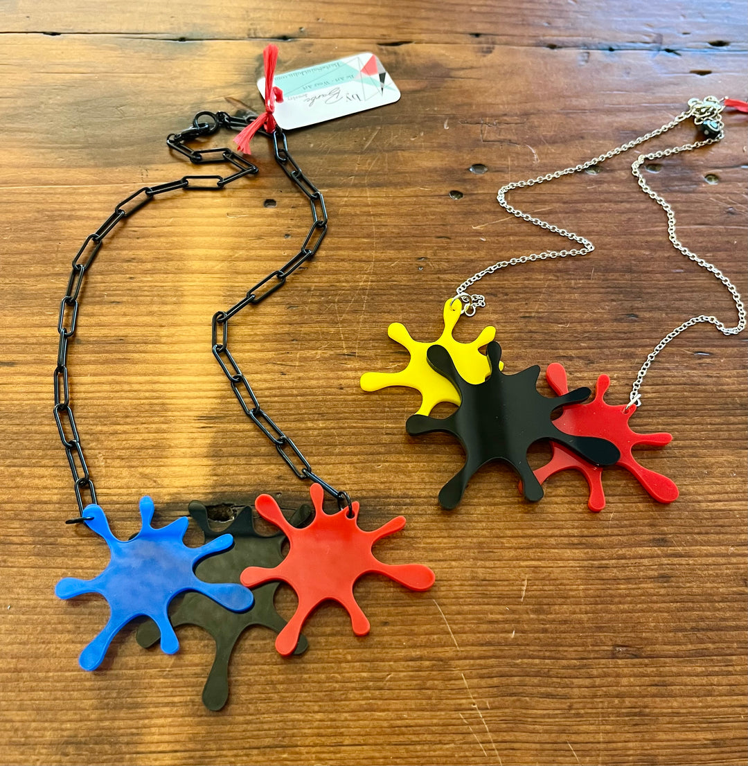 Paint Splats Necklace