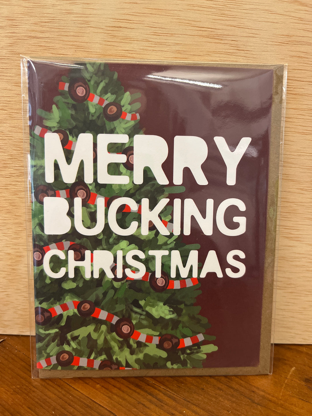 Merry Bucking Christmas Card