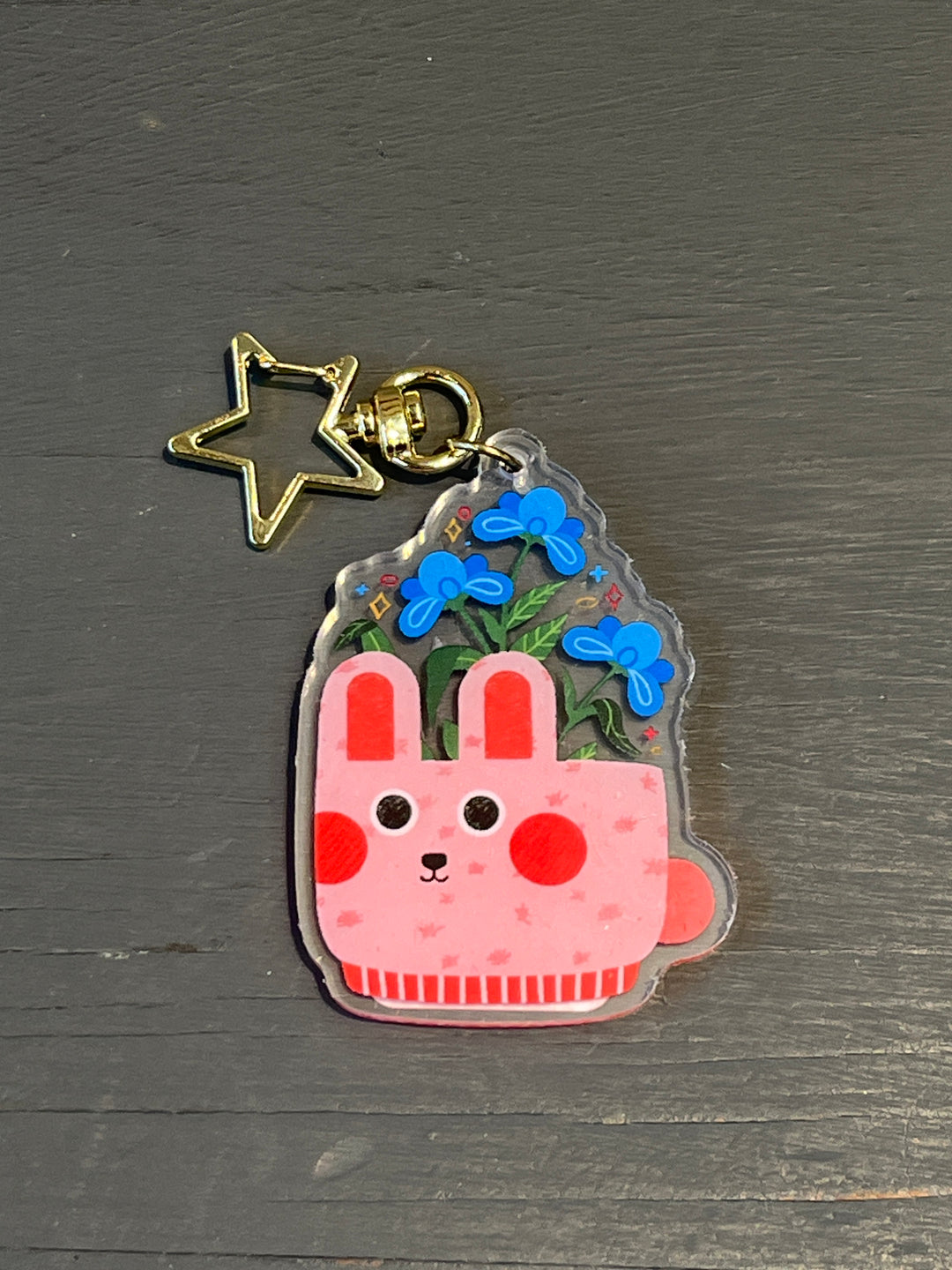 Bunny Plant Keychain