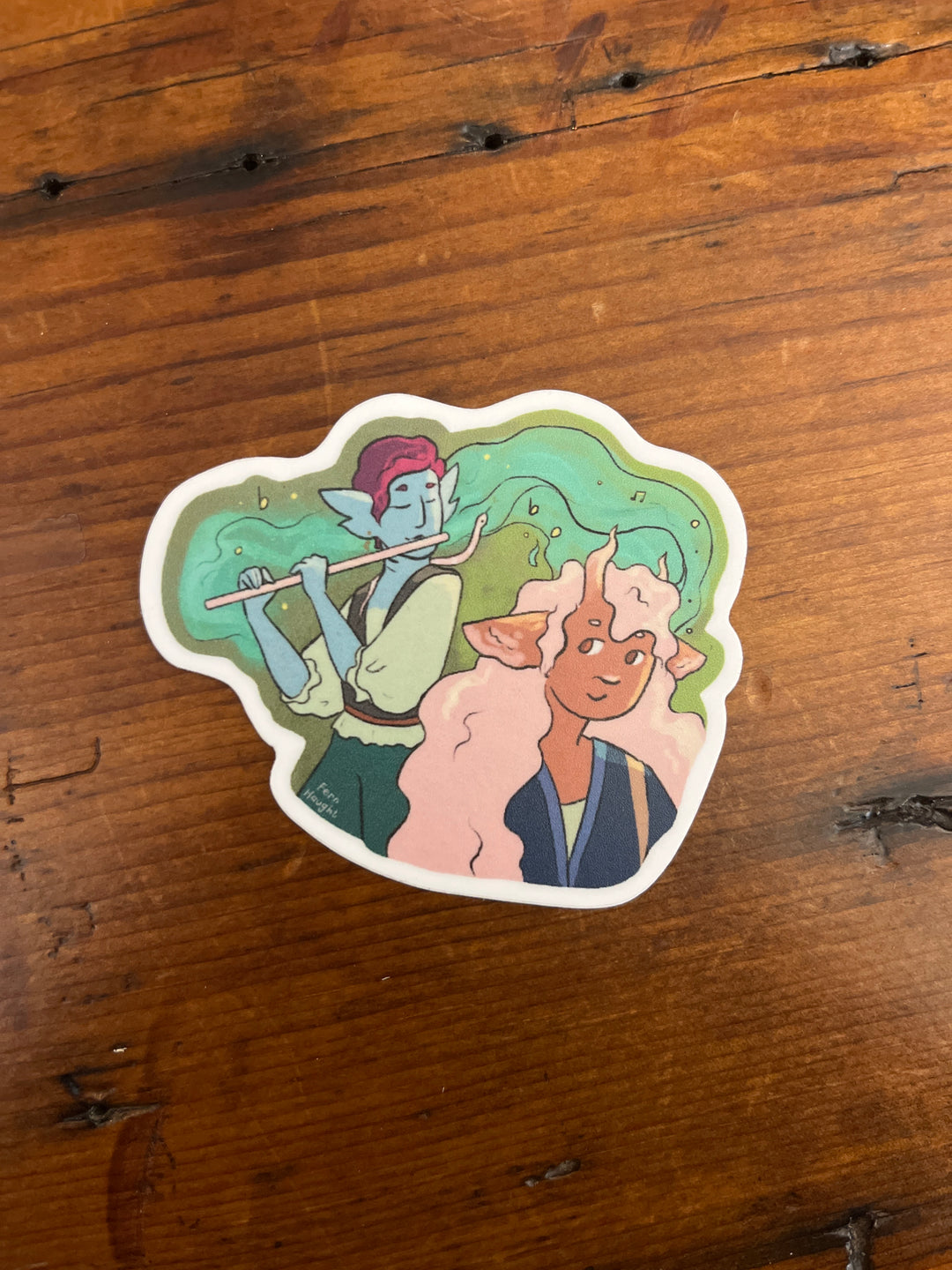 Juniper and Hadley sticker