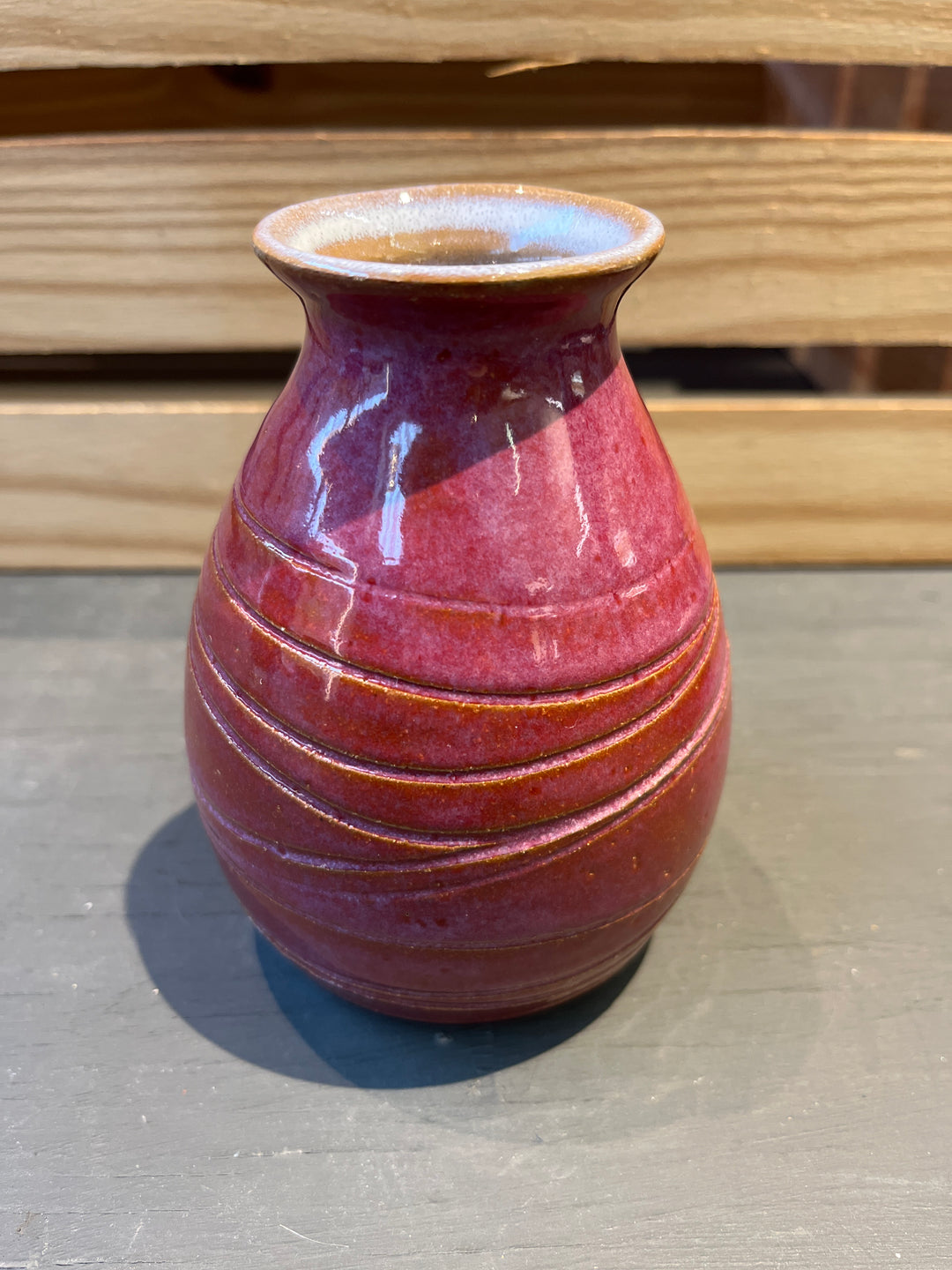 Carved Plum Vase