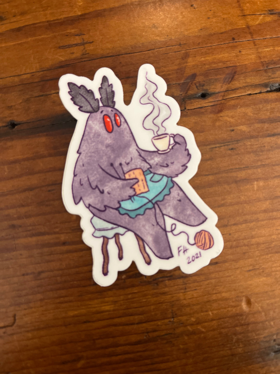 Mothman sticker