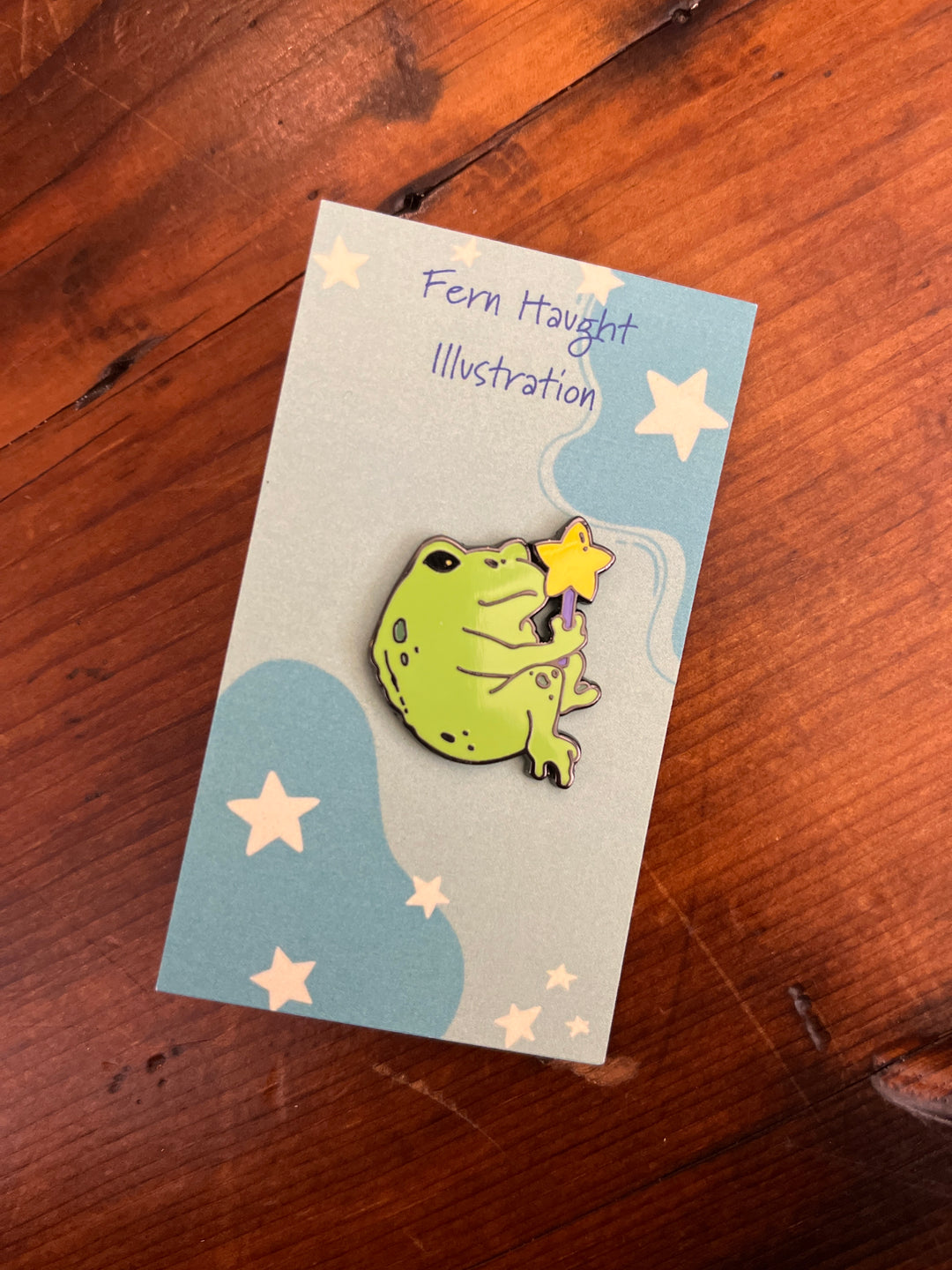 Frog enamel pin