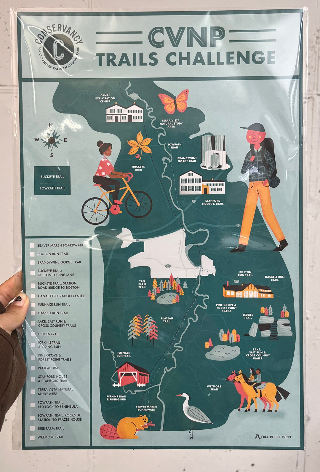 Cuyahoga Valley National Park Challenge Map