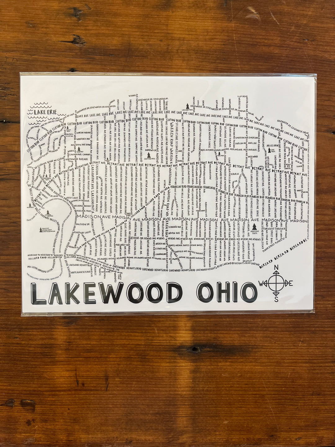 Lakewood Map 8x10