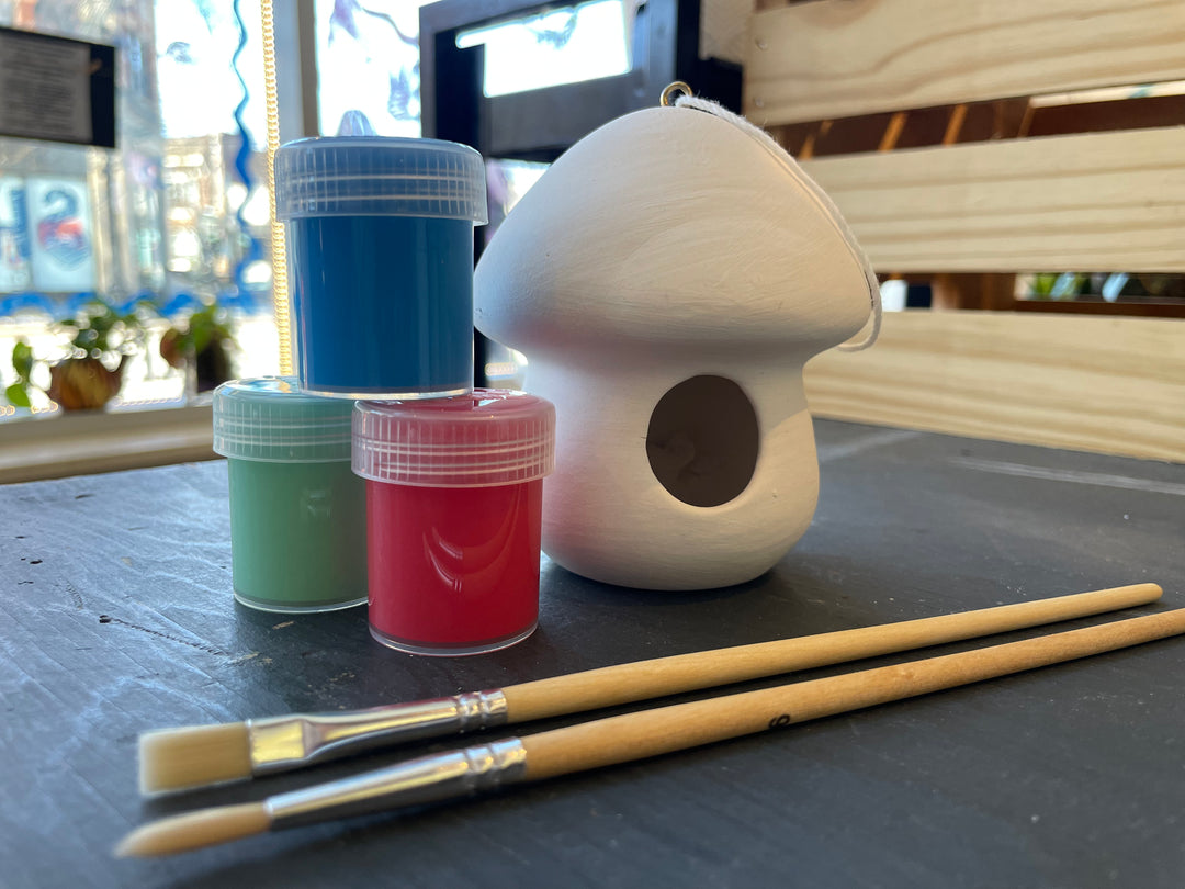 Paint Your Own Ceramic Bird House Kit