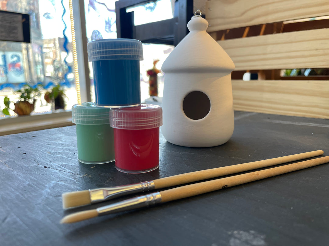 Paint Your Own Ceramic Bird House Kit