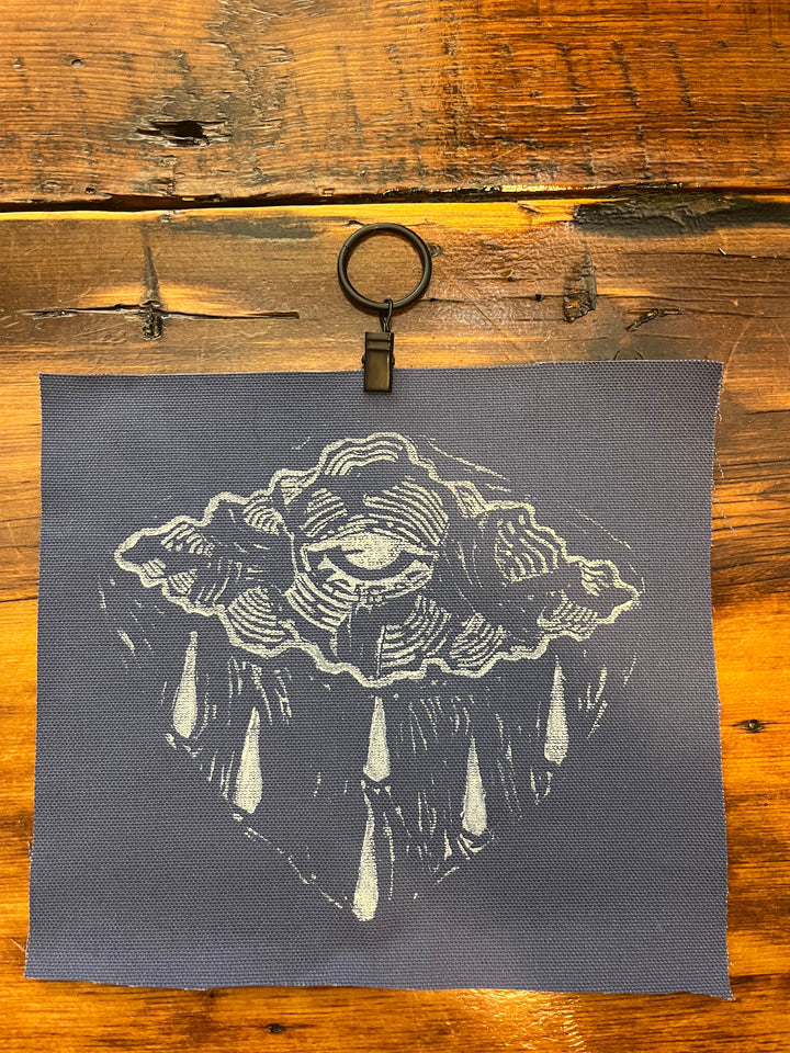 RAINCLOUD BLOCK PRINT PATCH