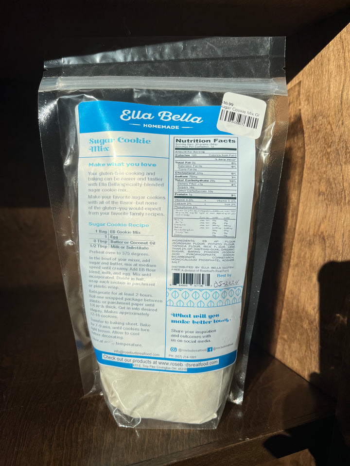 Sugar Cookie Mix Gluten & Soy Free Ella Bella