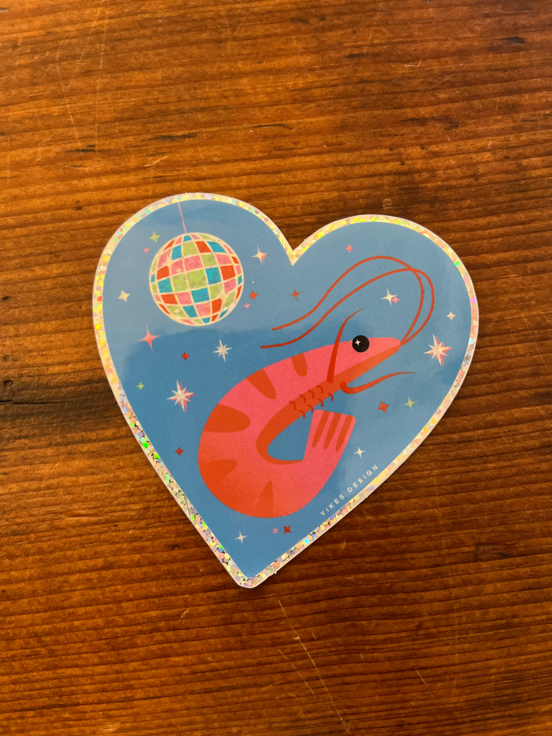 Shrimp Disco Sticker