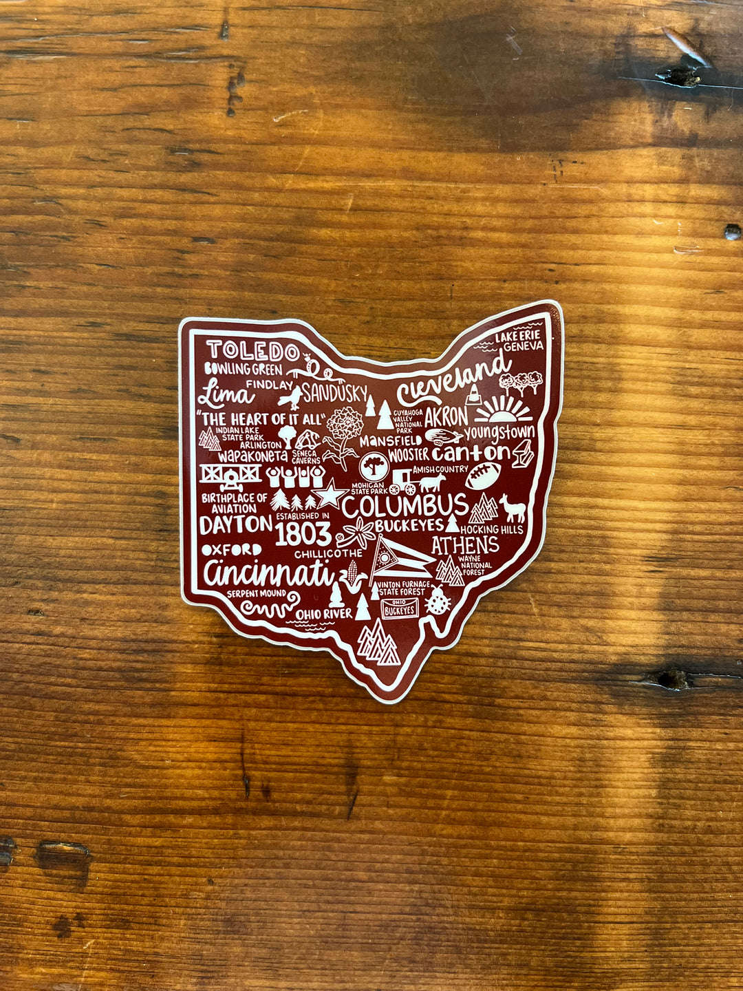 Ohio Map Sticker