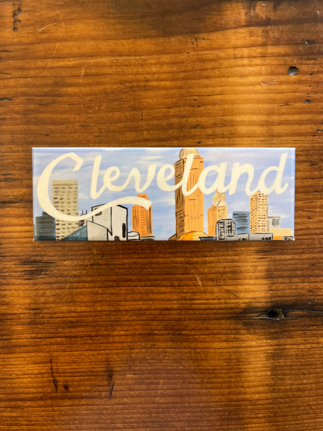 Cleveland Script Magnet